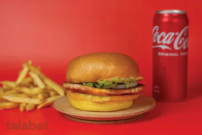 Chicken burger meal