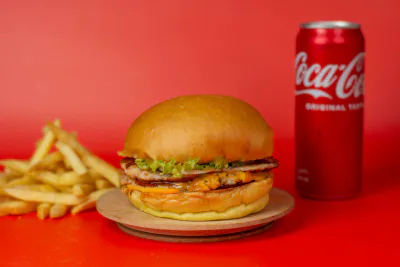 Dubll Chicken burger meal